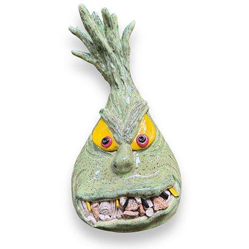 Bo Thompson 7.75" Grinch Face Jug DP4577